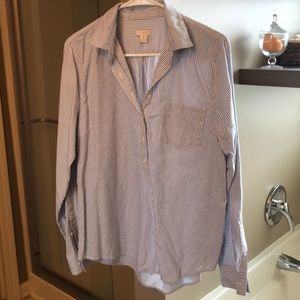 J crew striped tunic